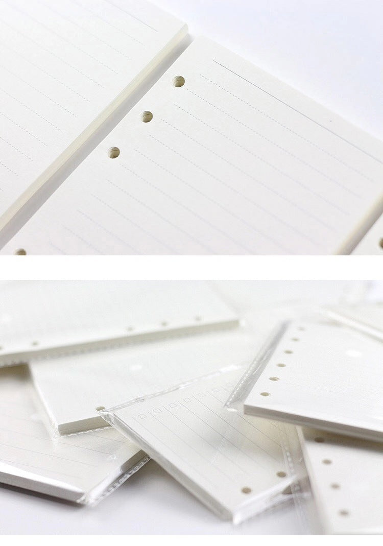 Fresh Arrivals at Buy Center: 6-hole Notebook Loose-leaf Refill Blank Dot Matrix Horizontal Line