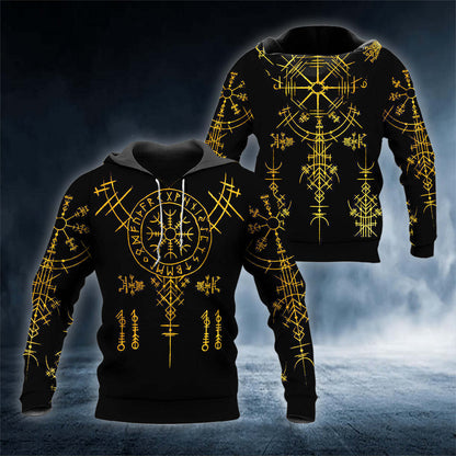 Viking Rune Tattoo Pattern European And American Men | Men's Clothing-Outerwear & Jackets-Man H | Buy Center