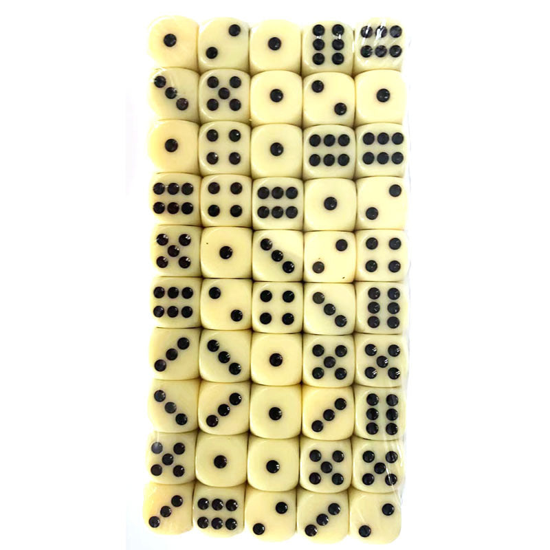 Buy Center Top Rated-In Stock 16mm Acrylic Game Chess Pieces Accessories Chip Wholesale Plastic Dice Solid Ivory