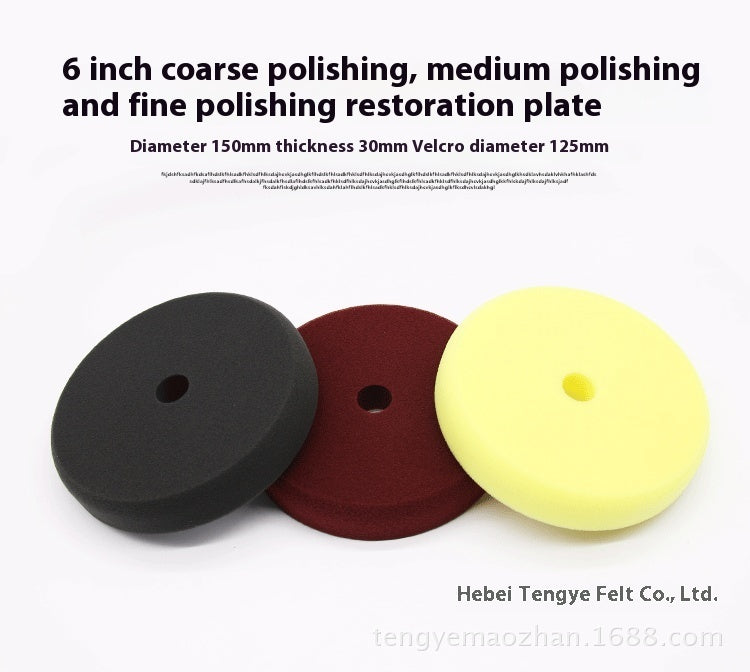 Newly Released at Buy Center: Car Beauty 6-inch Polishing Sponge Wheel Thick Medium Fine