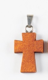 Trending Now at Buy Center: Men's DIY Wooden Cross Pendant Brown