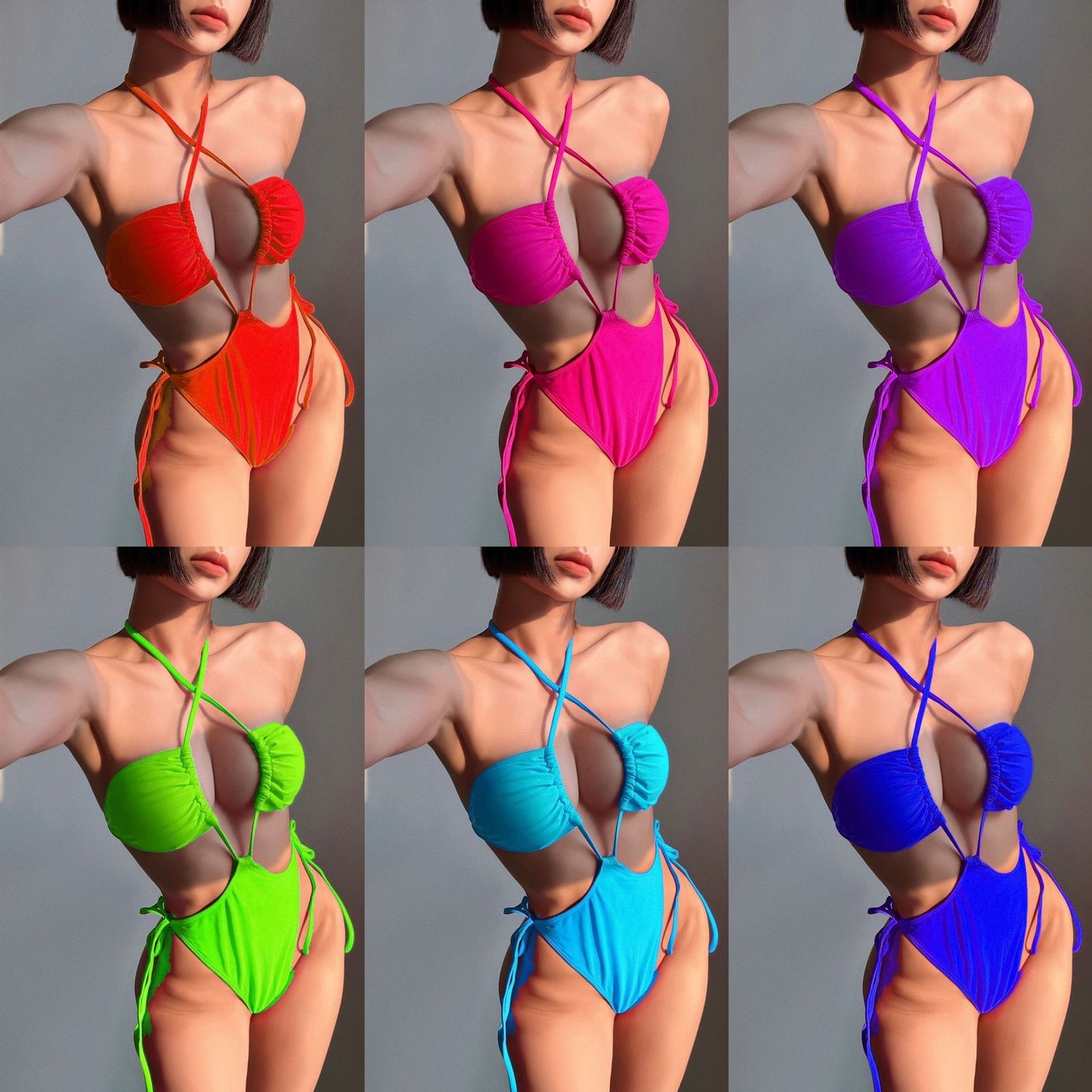 Fresh Arrivals at Buy Center: Fashion Drawstring One-piece Swimsuit For Women