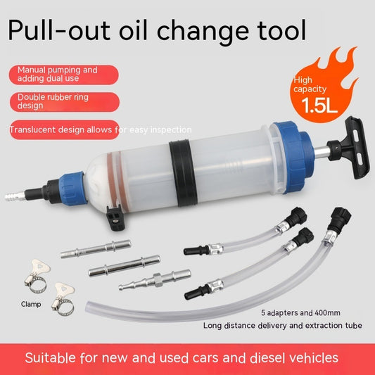 Just Arrived at Buy Center: Syringe Suction And Injection Dual-purpose Oil Change Tool Manual Pumping Machine Tool 1500CC Manual Pumping Barrel