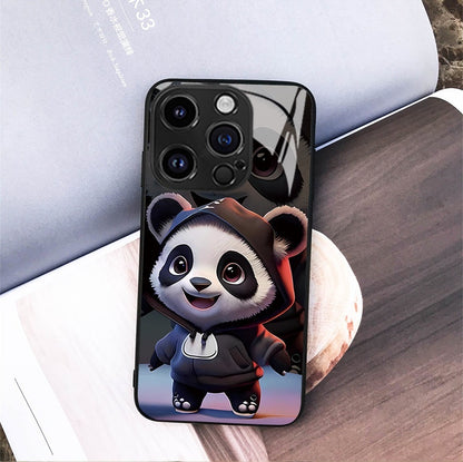 Just Arrived at Buy Center: Panda Phone Case Cute Cartoon National Treasure Glass Hard Case