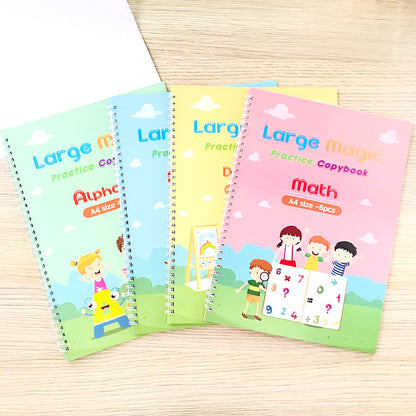 Just Arrived at Buy Center: English Version Of The Groove Copybook Christmas Halloween Free Copybook Children Cartoon Ordinary bag Without pen set