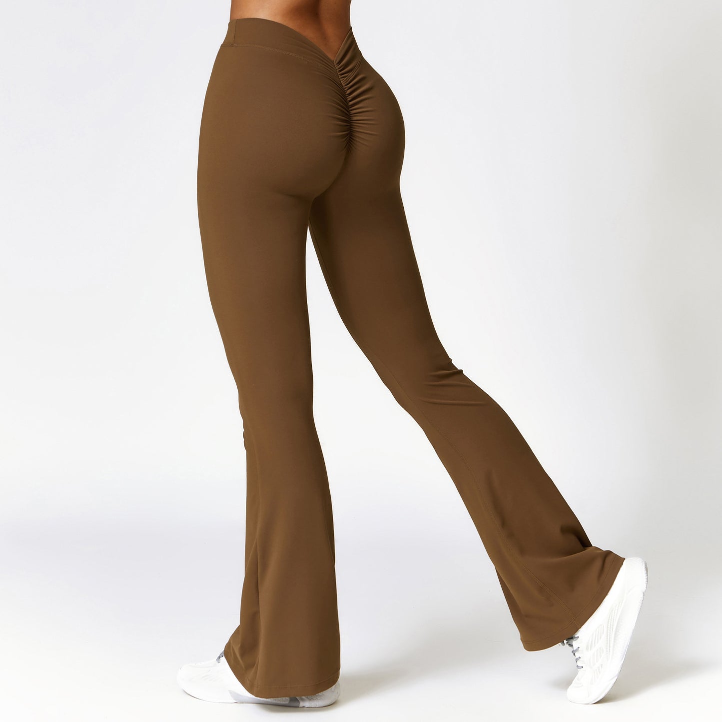 High-waist Quick-drying Fitness Sports Wide Legs Bootcut Trousers Buy Center