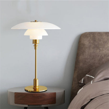 Newly Released at Buy Center: Retro Medieval Bauhaus Living Room Bedroom Decoration Bedside Lamp White gold