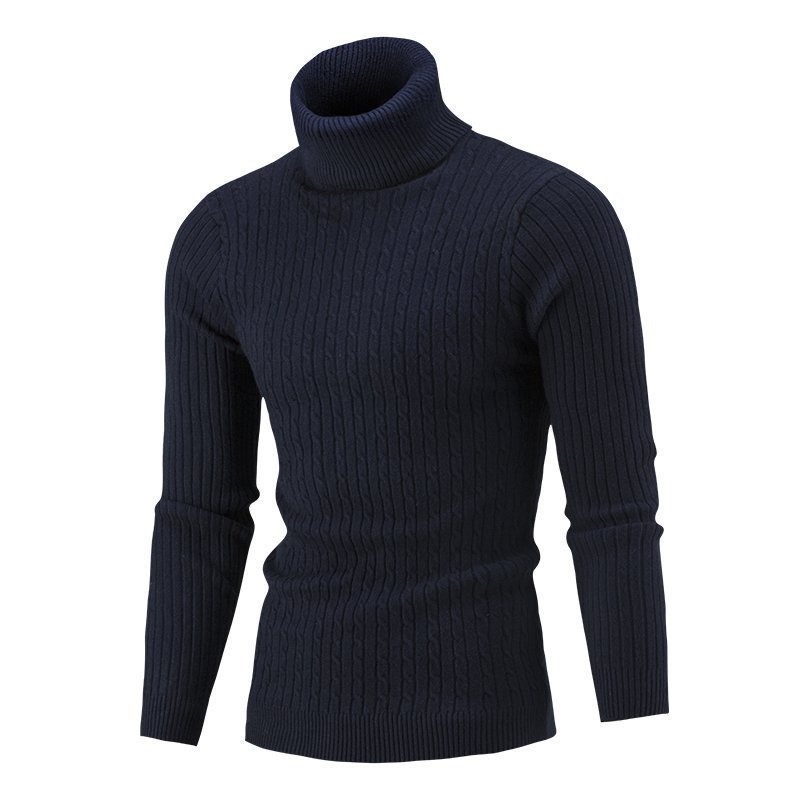 Men's Turtleneck Long Sleeve Sweater Casual Sweater Top Buy Center