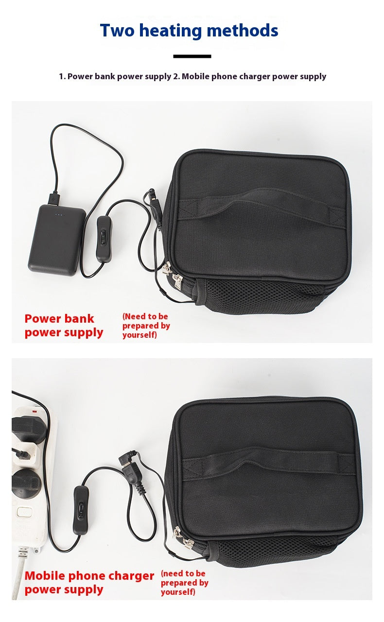 Newly Released at Buy Center: USB Heating Lunch Outdoor Bento Thermal Bag Convenient And Easy To Carry