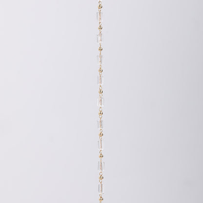 Transparent White Crystal Necklace Material