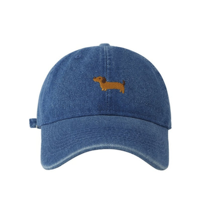 Cute Cartoon Sausage Dog Embroidered Baseball Cap Buy Center