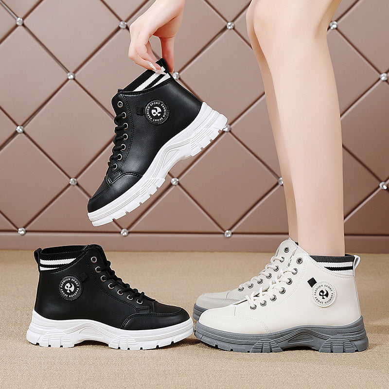 Fall High Top Sneakers White Internet Celebrity Student Casual Shoes | Bags & Shoes2 | Buy Center