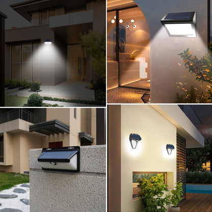 Fresh Arrivals at Buy Center: Outdoor Solar Courtyard Human Body Induction Wall Lamp Intelligent Light Sense Garden Villa Balcony Exterior Wall