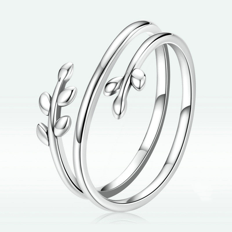 Trending Now at Buy Center: Fashion Personality Multi-circle Wicker Silver Ring