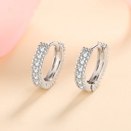 S925 Silver Earrings Female Inlaid D Color Moissanite Ear Ring | Jewelry & Watches4 | Buy Center