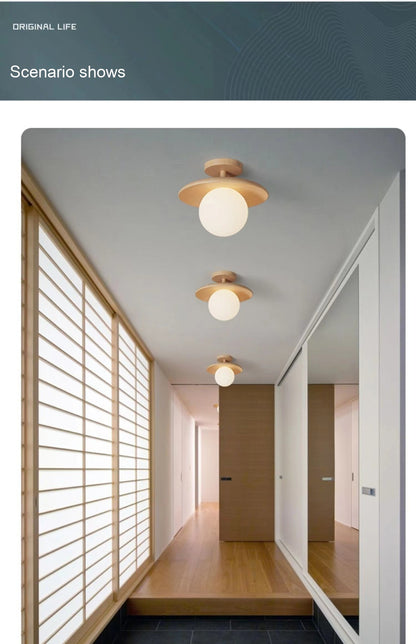 Newly Released at Buy Center: Japanese-style Solid Wood Aisle Light Ceiling Lamp Modern Minimalist