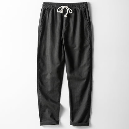 Fashion Casual Trousers Men's Loose Long Pants Black