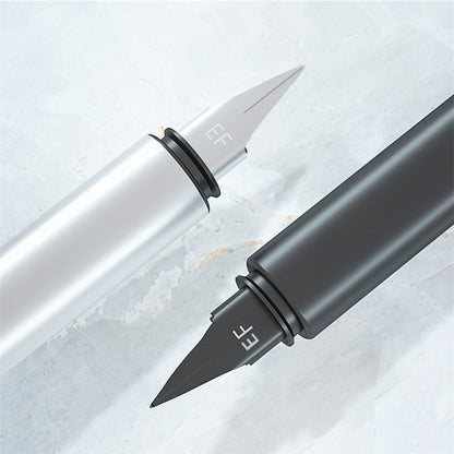 Now Available at Buy Center: Jinhao Fountain Pen All-steel Extremely Black Metal Adult Office Gift Student Teacher EF tip