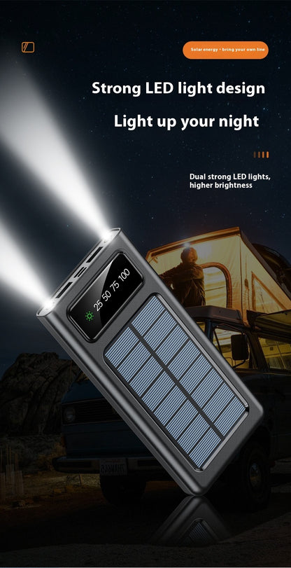 Just Arrived at Buy Center: With Cable Four-wire Solar Energy Portable Battery For Mobile Phones