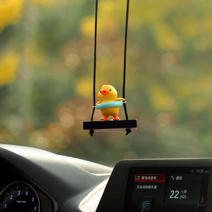 Fresh Arrivals at Buy Center: Cute Little Yellow Duck Doll Automobile Hanging Ornament Swimming Ring