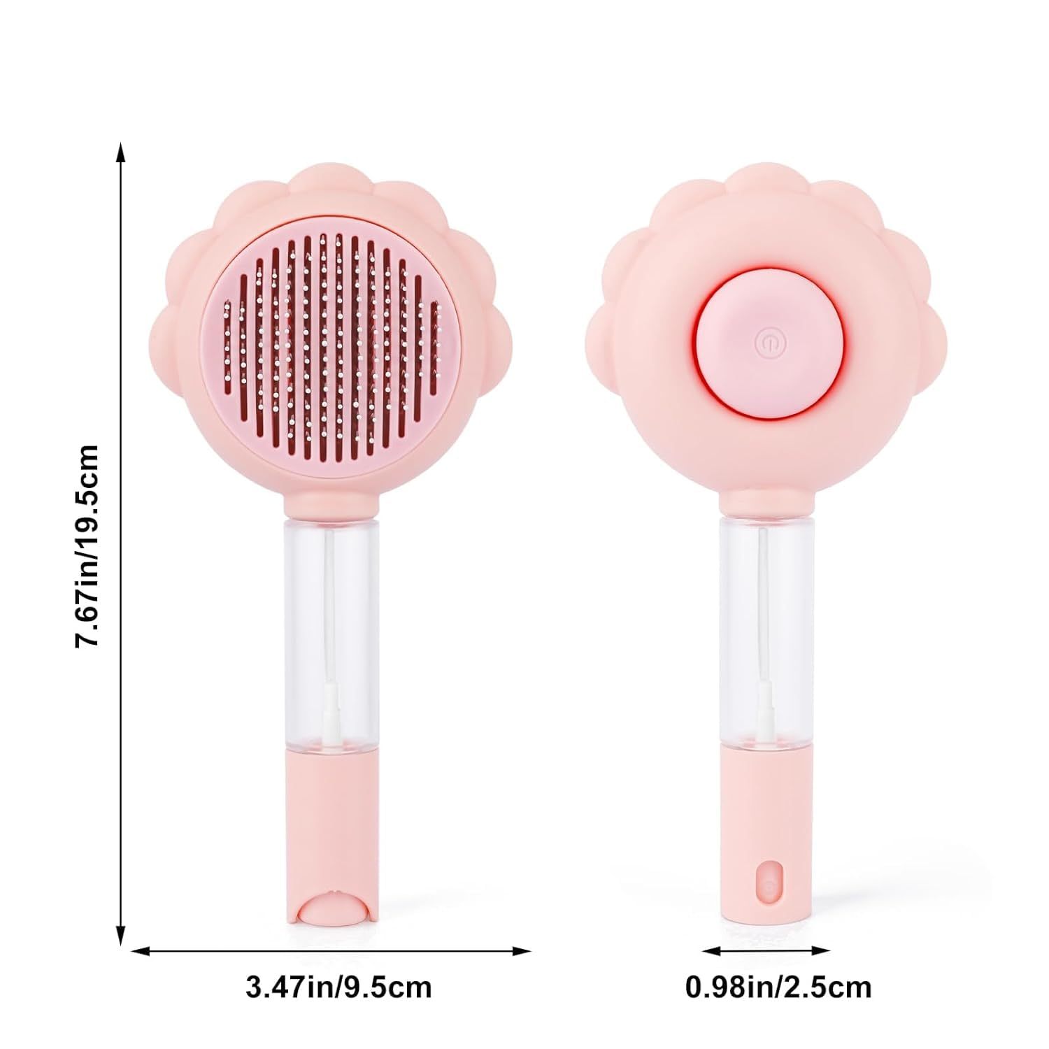 New Spray Cat Brushes For Indoor Cats With Release Button Cat Brush For Shedding Massage Grooming Self Cleaning Slicker Brush For Dogs Cats Pet Brush Comb For Long Short Hair Cats Remove Loose Fur