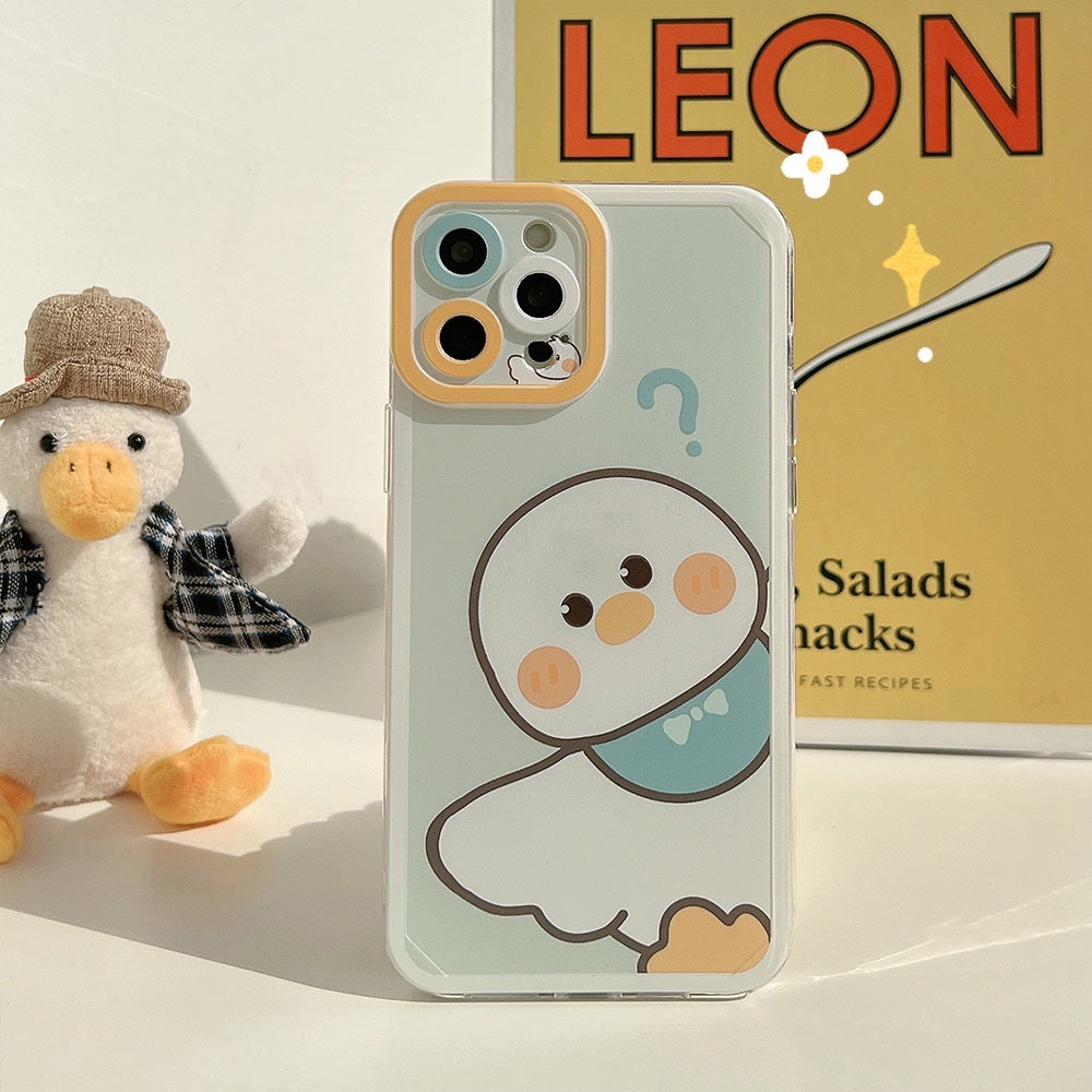 Just Arrived at Buy Center: Creative Cartoon Printed Silicone Phone Case Question Mark Duck