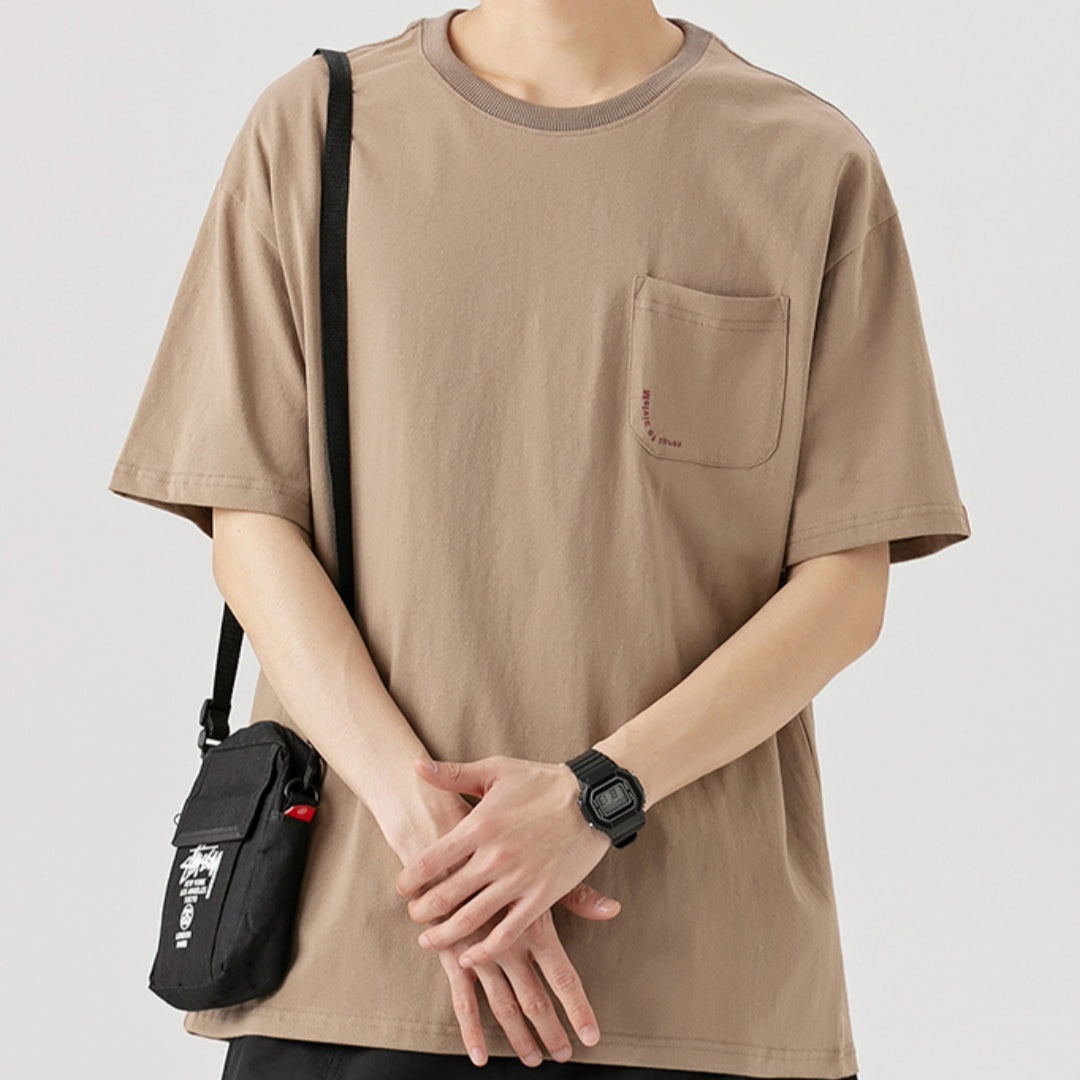 Newly Released at Buy Center: Japanese Minimalist Short Sleeved Men's Summer