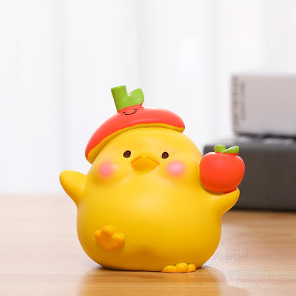 Fresh Arrivals at Buy Center: Chick Animal Resin Craft Table Decorations Furnishings Ornaments Cute Chicken Party Apple