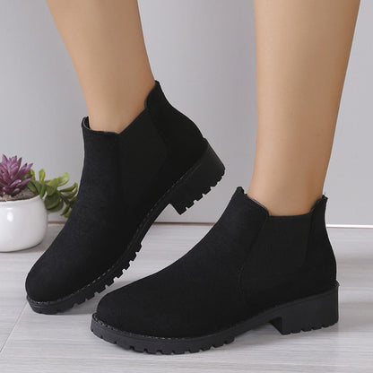 Women's Fashion Personality Chunky Heel Ankle Boots Buy Center