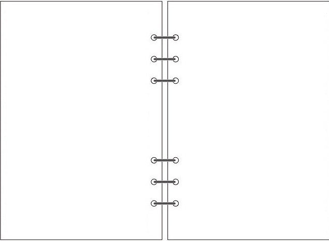 Fresh Arrivals at Buy Center: 6-hole Notebook Loose-leaf Refill Blank Dot Matrix Horizontal Line