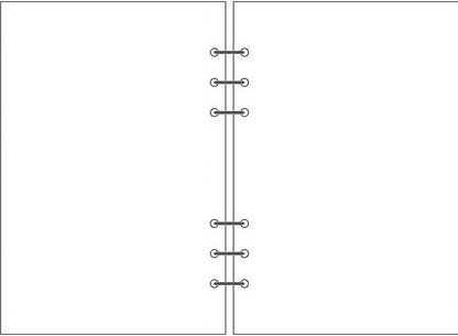 Fresh Arrivals at Buy Center: 6-hole Notebook Loose-leaf Refill Blank Dot Matrix Horizontal Line