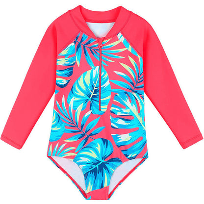 Newly Released at Buy Center: Girl's Long-sleeve One-piece Swimming Suit YY157