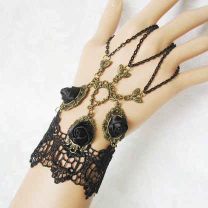 Accesorios Pulsera de mujer de encaje vintage negro