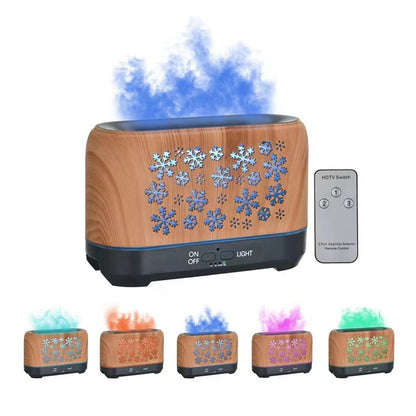 Christmas Snowflake Pattern Humidifier Household Colorful Aromatherapy Humidifier Atmosphere Colorful Diffuser | Home Improvement2 | Buy Center