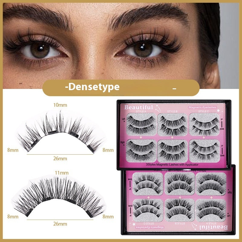 Four Magnetic False Eyelashes Soft Magnetic Curling