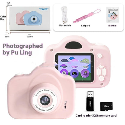 Newly Arrived at Buy Center: A3 Children's Camera Cartoon Digital Camera A3 Puqing Pink Suit