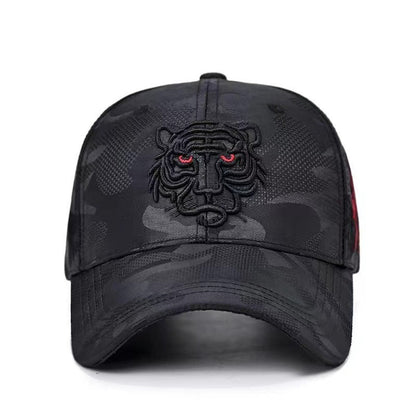 Gorra de béisbol con cabeza de tigre para hombre