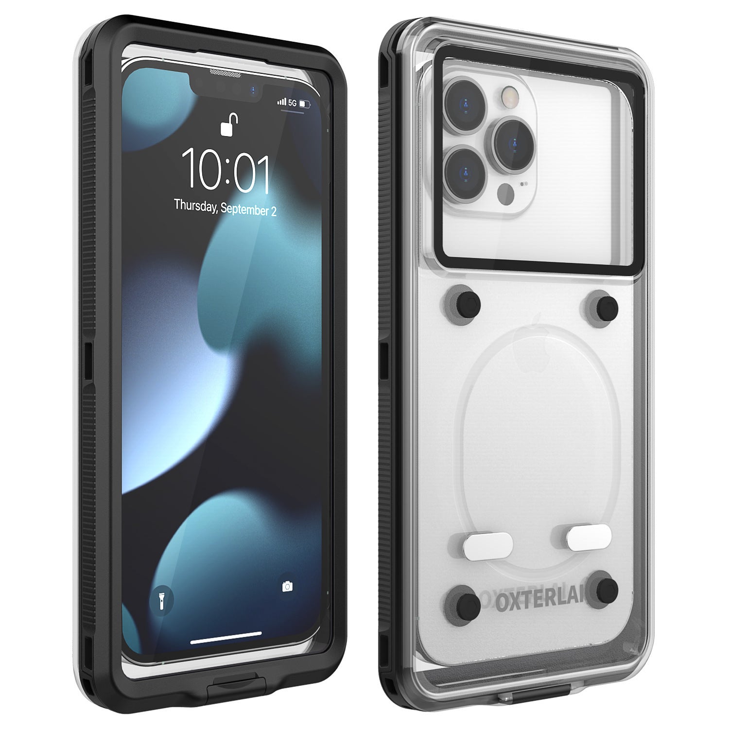 Just Arrived at Buy Center: Waterproof Phone Case Rider Bracket All-inclusive Diving Protective Shell Black