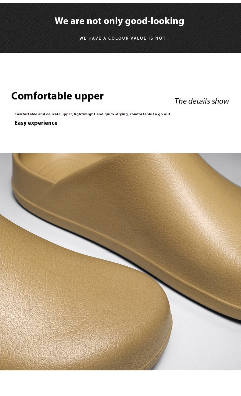 Fresh on the Scene at Buy Center: Closed-toe Slippers Outer Wear Non-slip, Waterproof And Oil Resistant Half Slippers