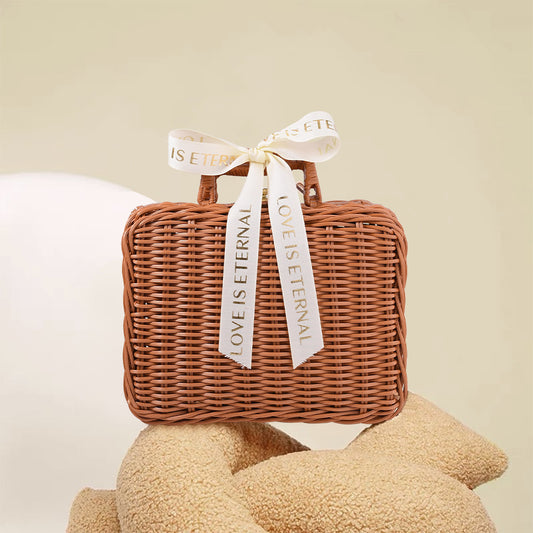 Just Arrived at Buy Center: Handmade Vine Woven Suitcase USB Drive Gift