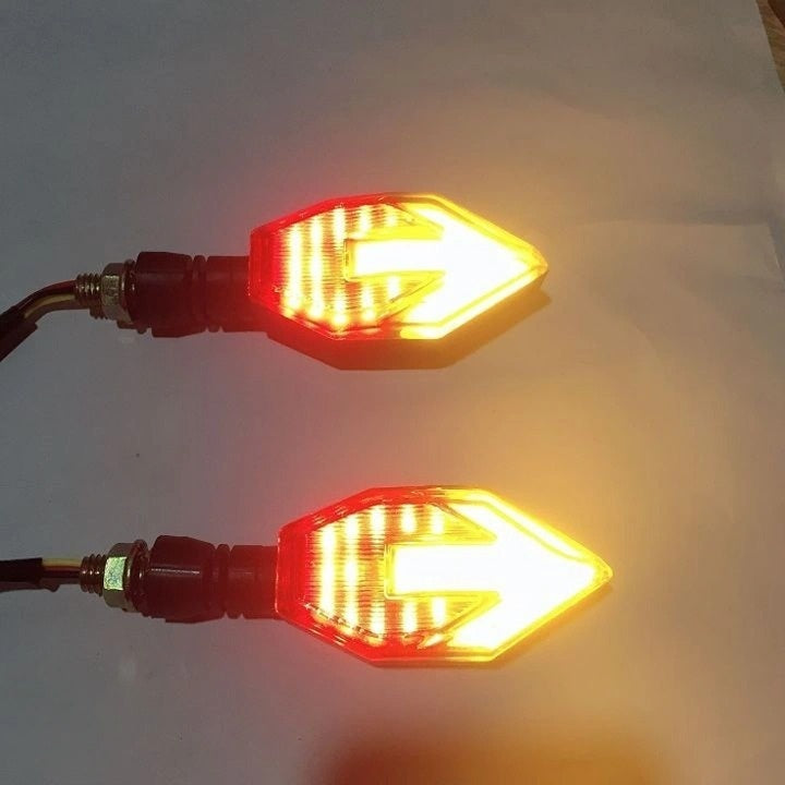 Newly Released at Buy Center: Arrow-shaped LED Motorcycle 12v Electric Vehicle Modification Direction Signal Lamp Arrow Turn Signal 12v Yellow Light Red Light