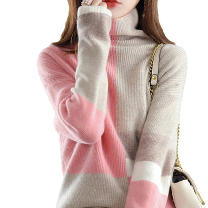 Loose Slimming Laid-back Style Knitted Bottoming Shirt Turtleneck Sweater Buy Center