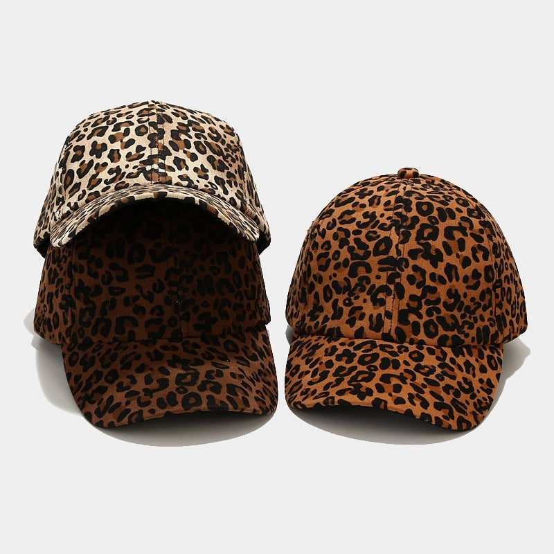 European And American Literary Vintage Leopard Print Baseball Cap Buy Center