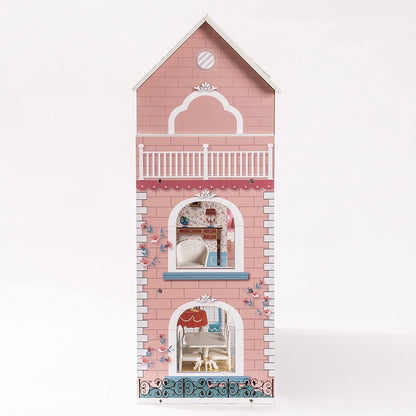 Newly Released at Buy Center: Robud Wooden Dollhouse For Kids Girls Toy Gift For 3 Years Old With 28 Furnit