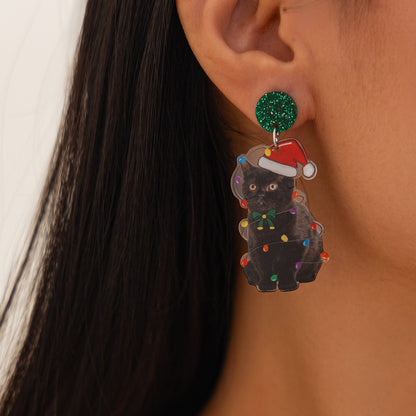 Christmas Creative Zodiac Acrylic Earrings Buy Center