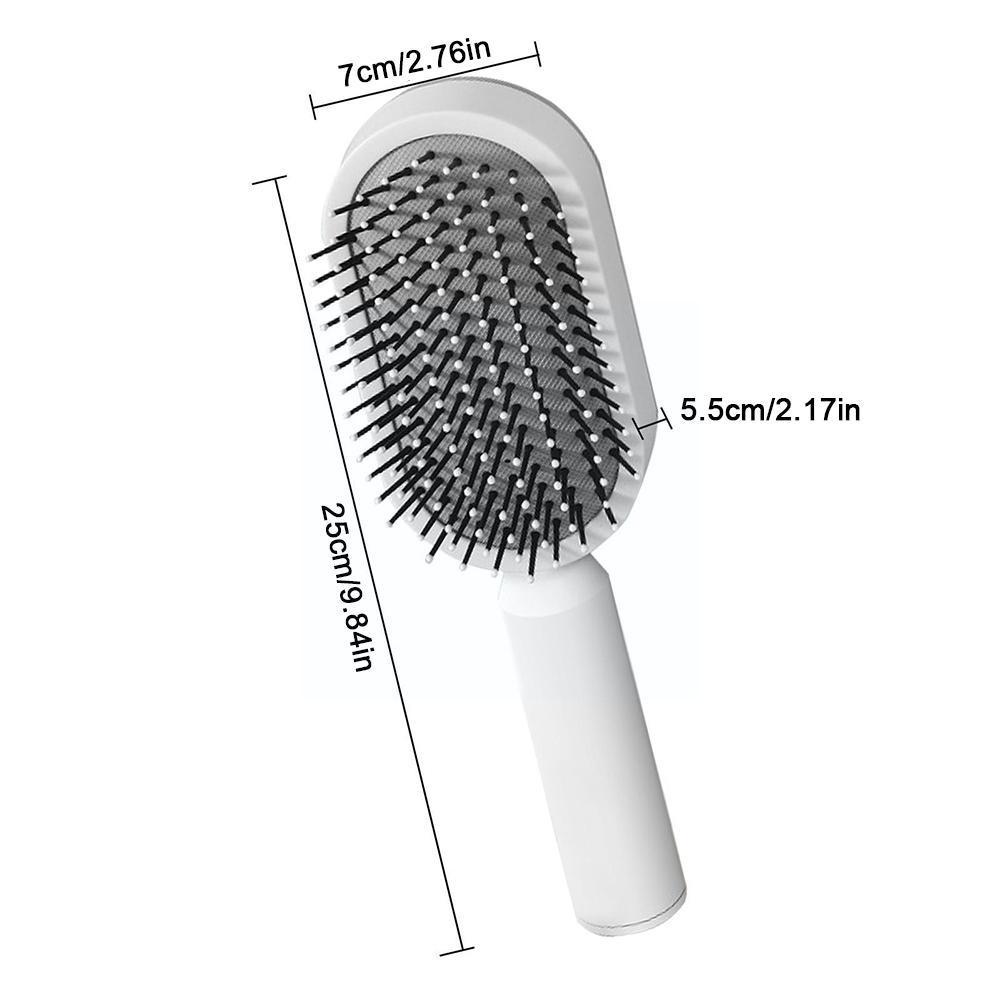 Newly Arrived at Buy Center: Self Cleaning Hair Brush For Women Massage Scalp Promote Blood Circulation Anti Hair Loss 3D Hair Growth Comb Hairbrush Self-Cleaning Hair Brush 3D Air Cushion Massager Brush Airbag Massage Comb B