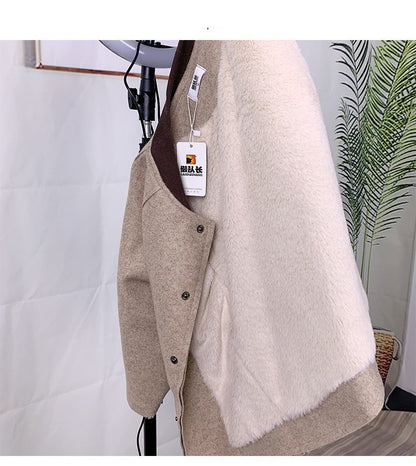 Fresh Arrivals at Buy Center: Mid-length Children's Cute Printed Coat Beige