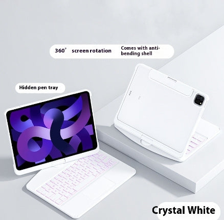 Buy Center Top Rated-Transparent Rotating I Miaocontrol Keyboard Protective Case Bluetooth 4 Shell Tablet PC White