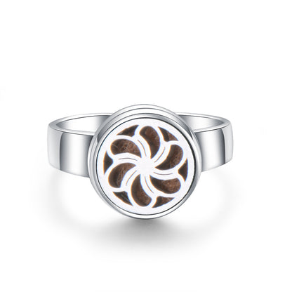 Buy Center Hot Pick-Hollow Adjustable Tree Of Life Titanium Steel Aromatherapy Diffuser Ring 13color Adjustable Opening