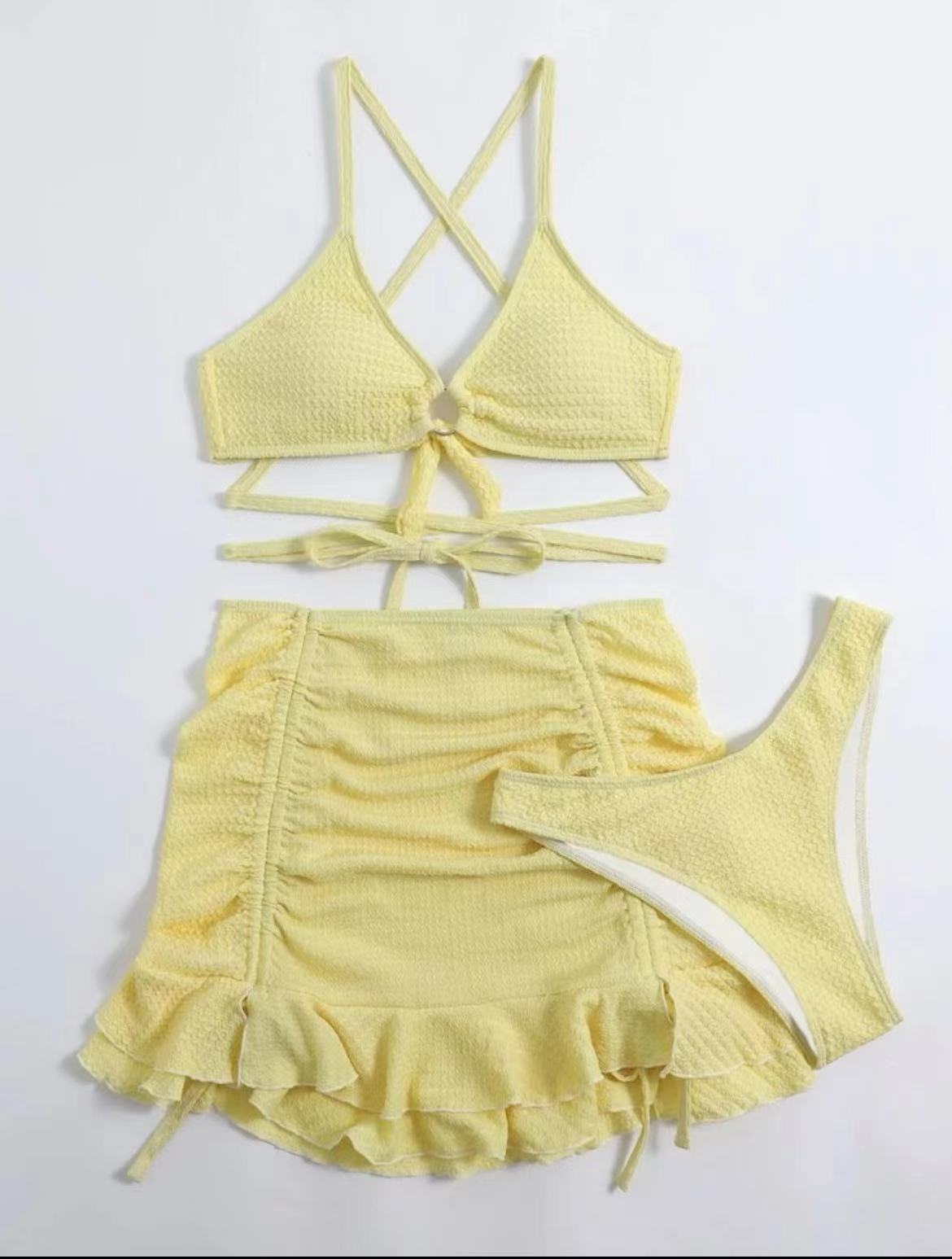 Fresh Arrivals at Buy Center: Fashion Swimsuit New Ladies Three-piece Set